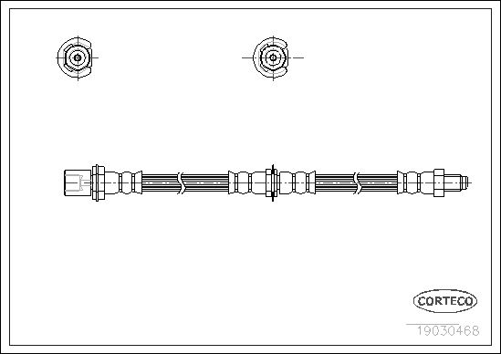 FLEXIBLE DE FREIN DAIHATSU CHARA  0705