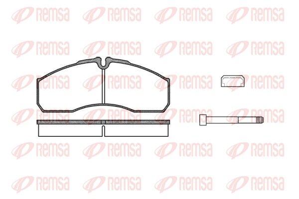 Brake Pad Set, disc brake 0651.86