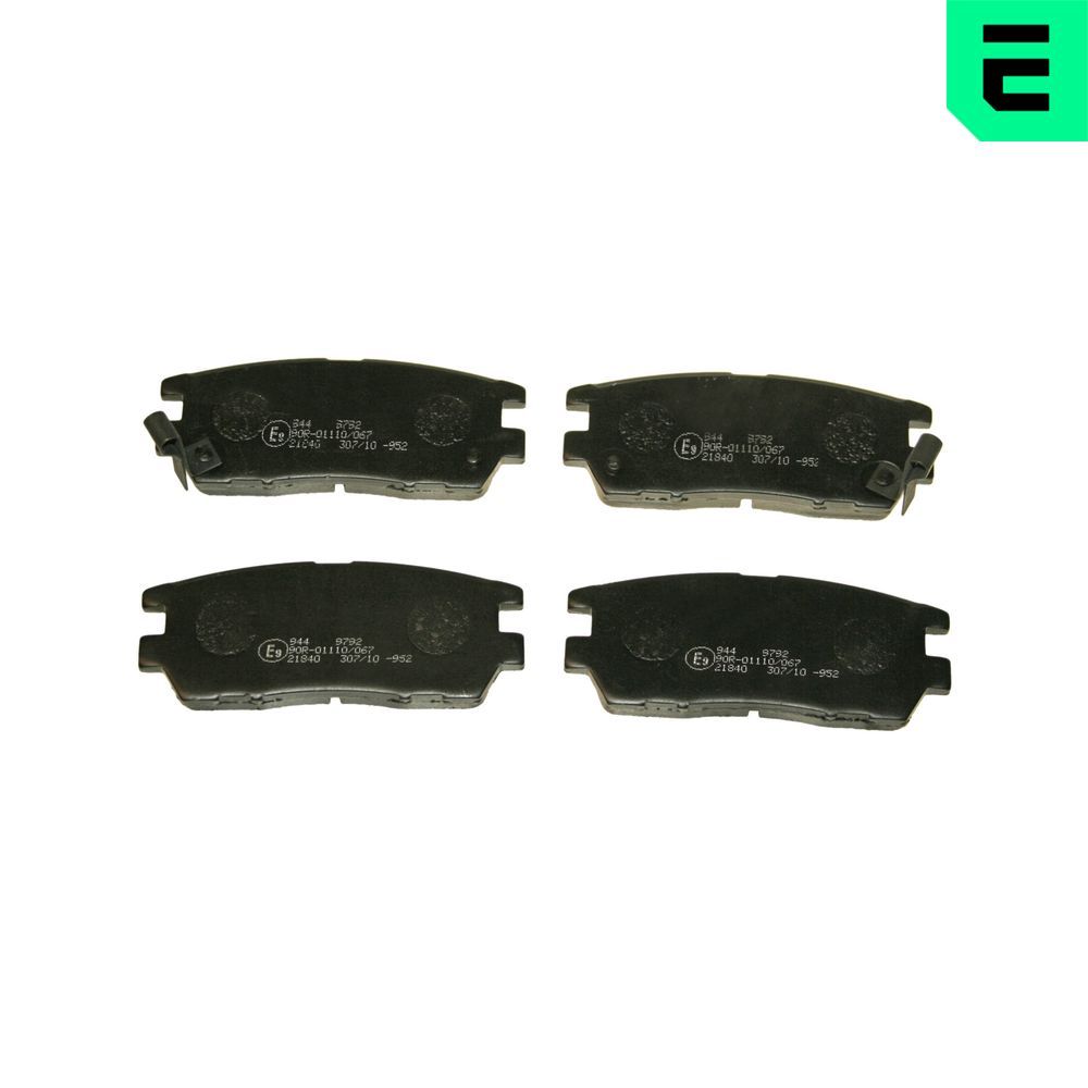 OPTIMAL BP-09792 - Bremsbelagsatz, Scheibenbremse