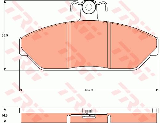 TRW DISC BRAKE PADS - TecDoc Only