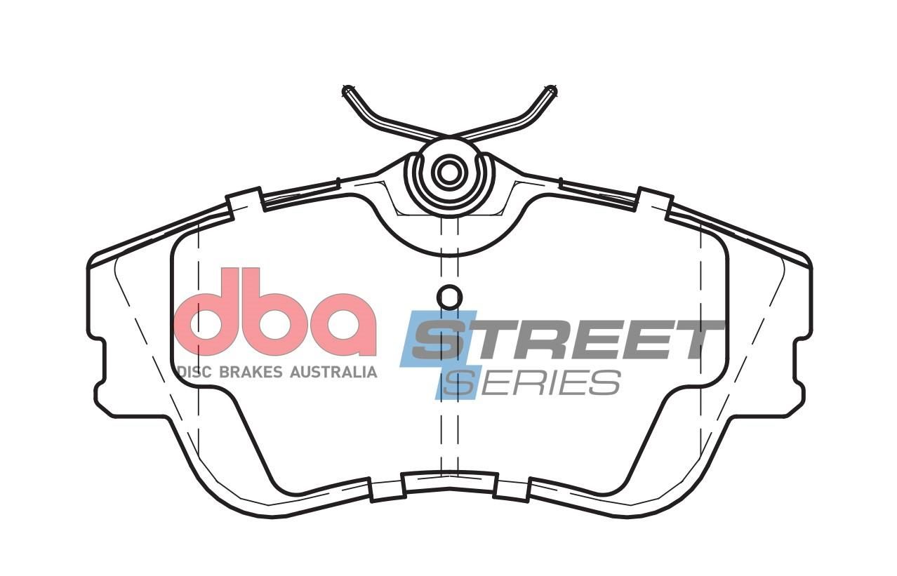 DBA SS STREET SERIES BRAKE PADS [ Volkswagon Transporter 1990 - 2003 F ] - TecDoc Only