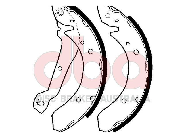 Street Series Brake Shoes [Hyundai Sonata 228.6mm] - TecDoc Only