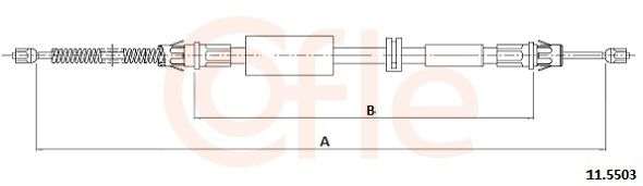 COFLE 11.5503 - Seilzug, Feststellbremse