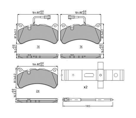 Brake Pad Set, disc brake FDB4846