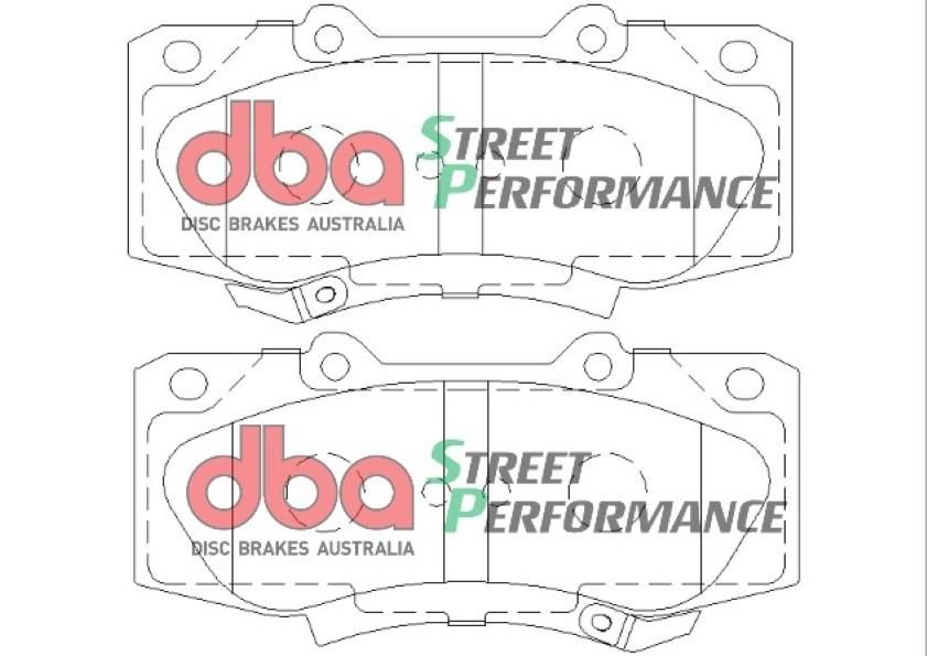 DBA SP PERFORMANCE BRAKE PADS [ Toyota Hi Lux 2011-on F ] - TecDoc Only