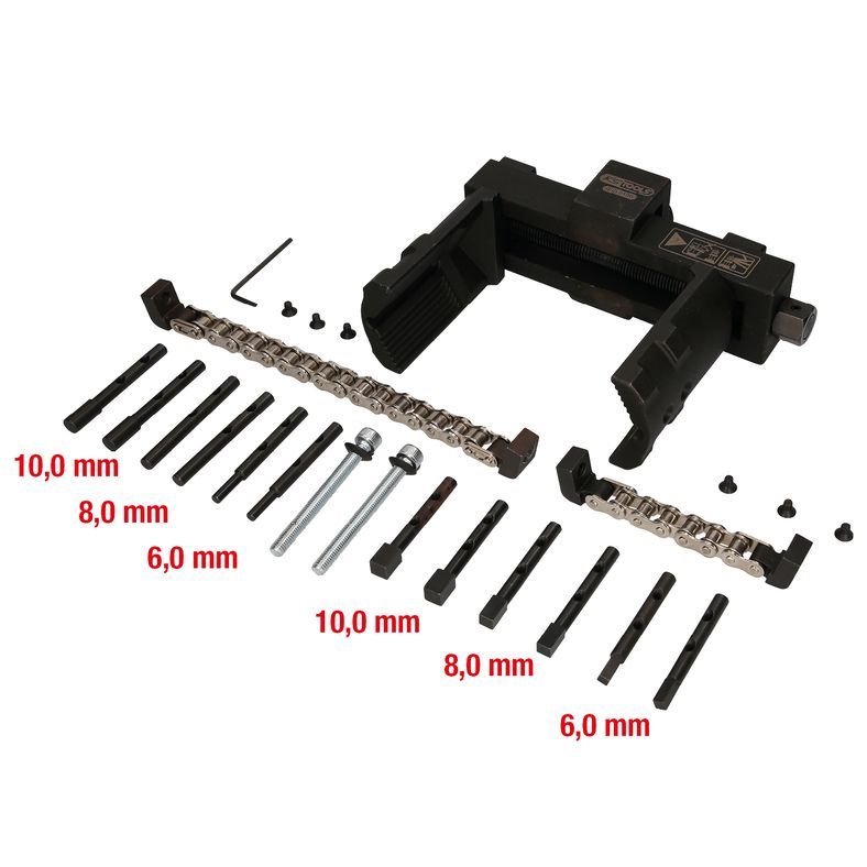 EXTRACTEUR POUR éCROU DE MOYEU PL, 14 PCS