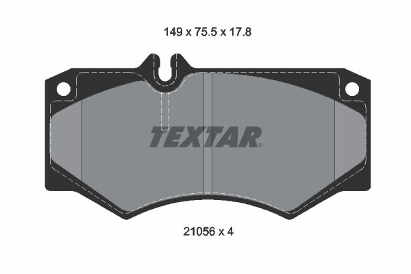 TEXTAR 2105601 - Bremsbelagsatz, Scheibenbremse Q+