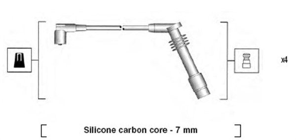 MAGNETI MARELLI 941125360686 - Z&uuml;ndleitungssatz