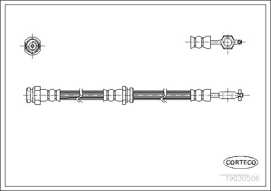 FLEXIBLE DE FREIN MAZDA 626  0705