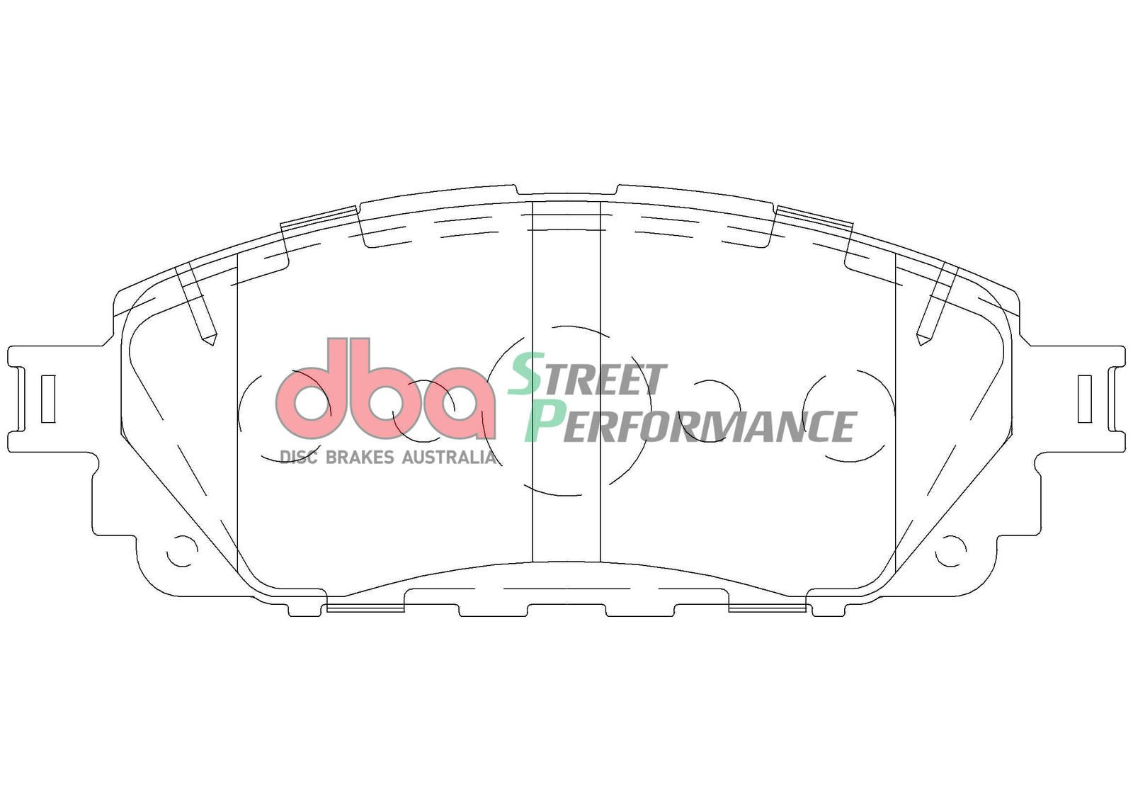 DBA SP PERFORMANCE BRAKE PADS [ Toyota Hi Lux 5/2015-on 296mm rotor F ] - TecDoc Only