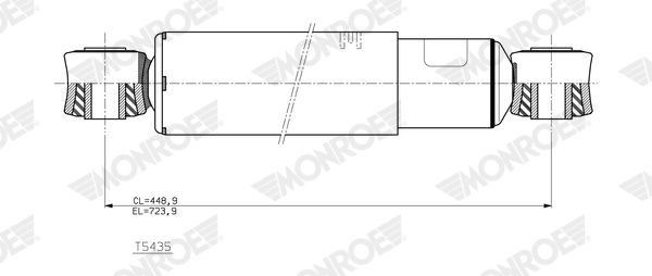 T5435 MONROE MONROE MAGNUM Axle lengéscsillapító
