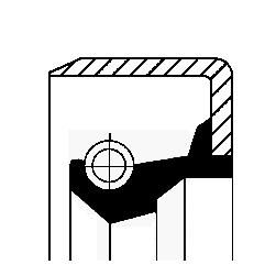 CORTECO 19015075B Shaft Seal, differential