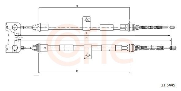 COFLE 11.5445 - Seilzug, Feststellbremse