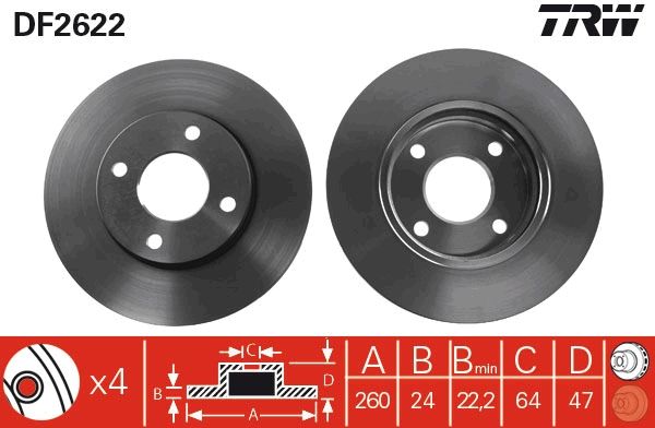 PAIRE DE DISQUES  9900