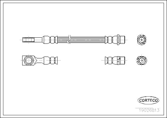 FLEXIBLE DE FREIN OPEL-VAUXHALL  0705