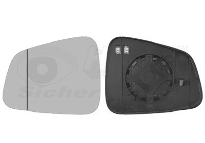 VAN WEZEL 3775837 - Spiegelglas, Au&szlig;enspiegel * HAGUS *