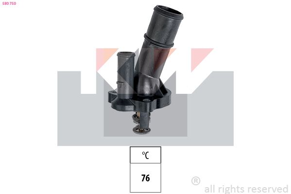 580 750 KW Made in Italy - OE Equivalent termosztát, hűtőfolyadék