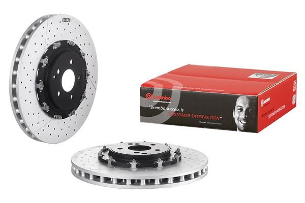 MERCEDES BENZ C63 AMG C204 12- (FRT) * X/Drilled, 2 Piece Floating - TecDoc 2