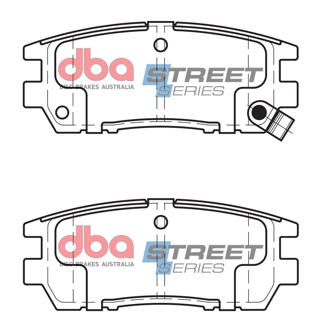 DBA SS STREET SERIES BRAKE PADS [ Mitsubishi 1991-2014 R ] - TecDoc Only