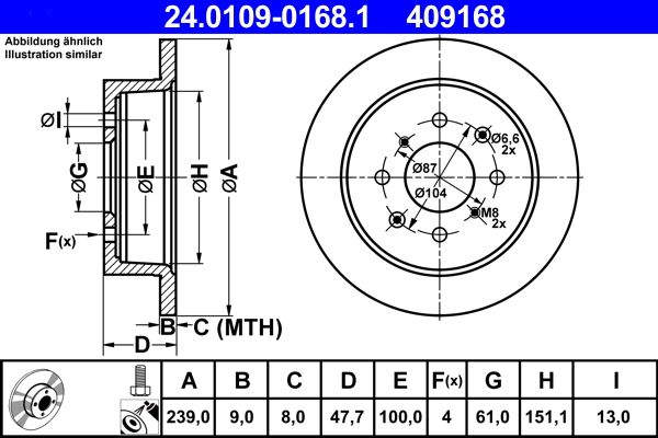 Brake Disc 24.0109-0168.1