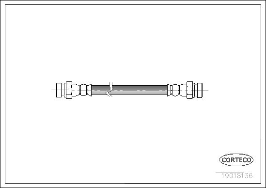 FLEXIBLE DE FREIN FIAT-INNOCENTI  0705