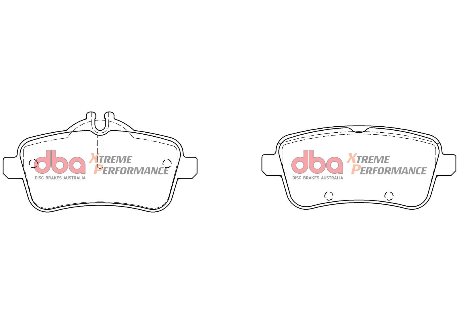 DBA XP PERFORMANCE BRAKE PADS [ Mercedes A45 2016-2019 R ] - TecDoc Only