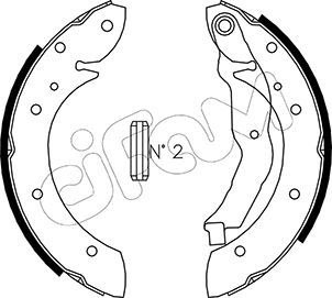 Brake Shoe Set 153-351