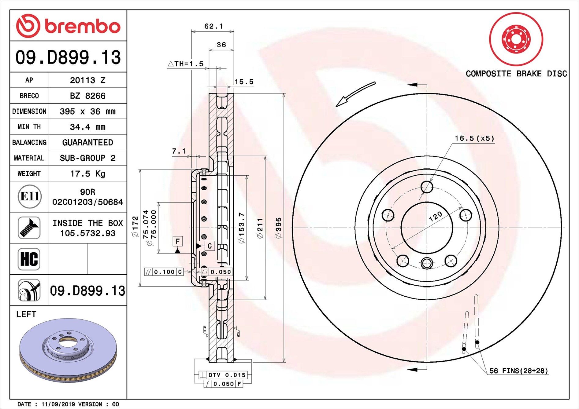 BMW X5 F15 13-18 (FRT-L) - TecDoc 1