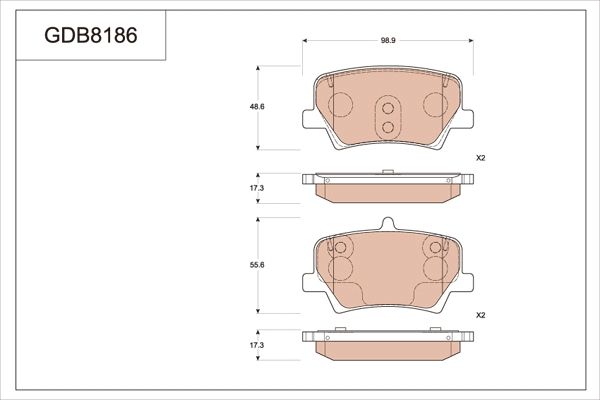 TRW DISC BRAKE PADS - TecDoc Only