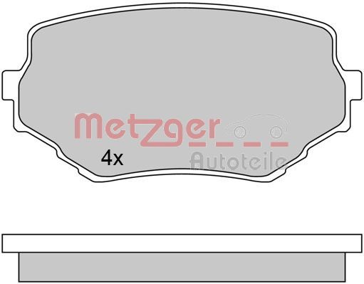 Brake Pad Set, disc brake 1170415