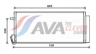 AVA QUALITY COOLING FTA5396D - Kondensator, Klimaanlage ** CLEVER FIT **