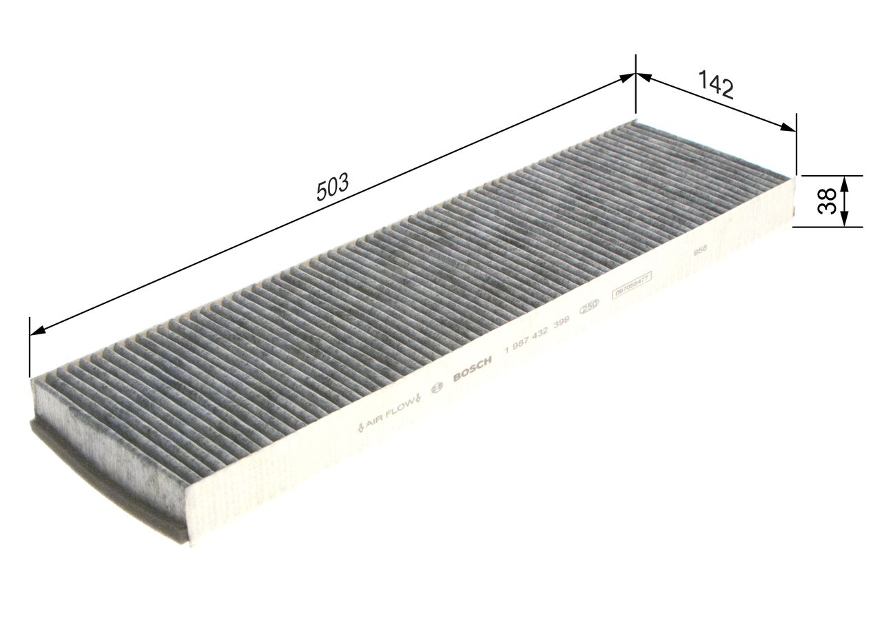 BOSCH 1 987 432 399 - Filter, Innenraumluft