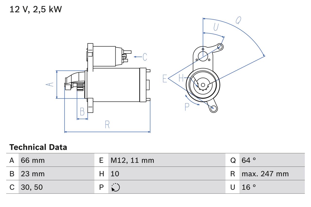 BOSCH 0 986 024 040 - Starter