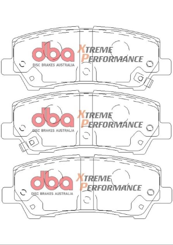 DBA XP PERFORMANCE BRAKE PADS [ Ford Mustang 2015 Single Piston R ] - TecDoc Only