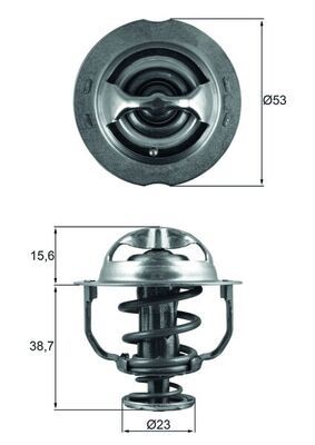 MAHLE TX 200 90D Thermostat, coolant