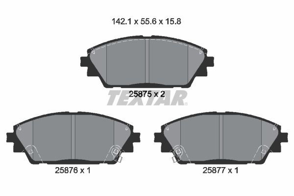 Brake Pad Set, disc brake 2587501