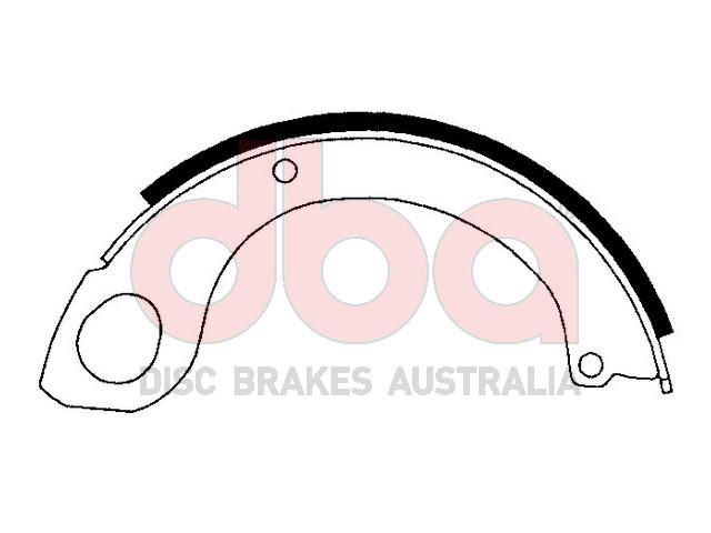 Street Series Brake Shoes [Nissan UD [2pcs] Parking Brake 203.2mm] - TecDoc Only