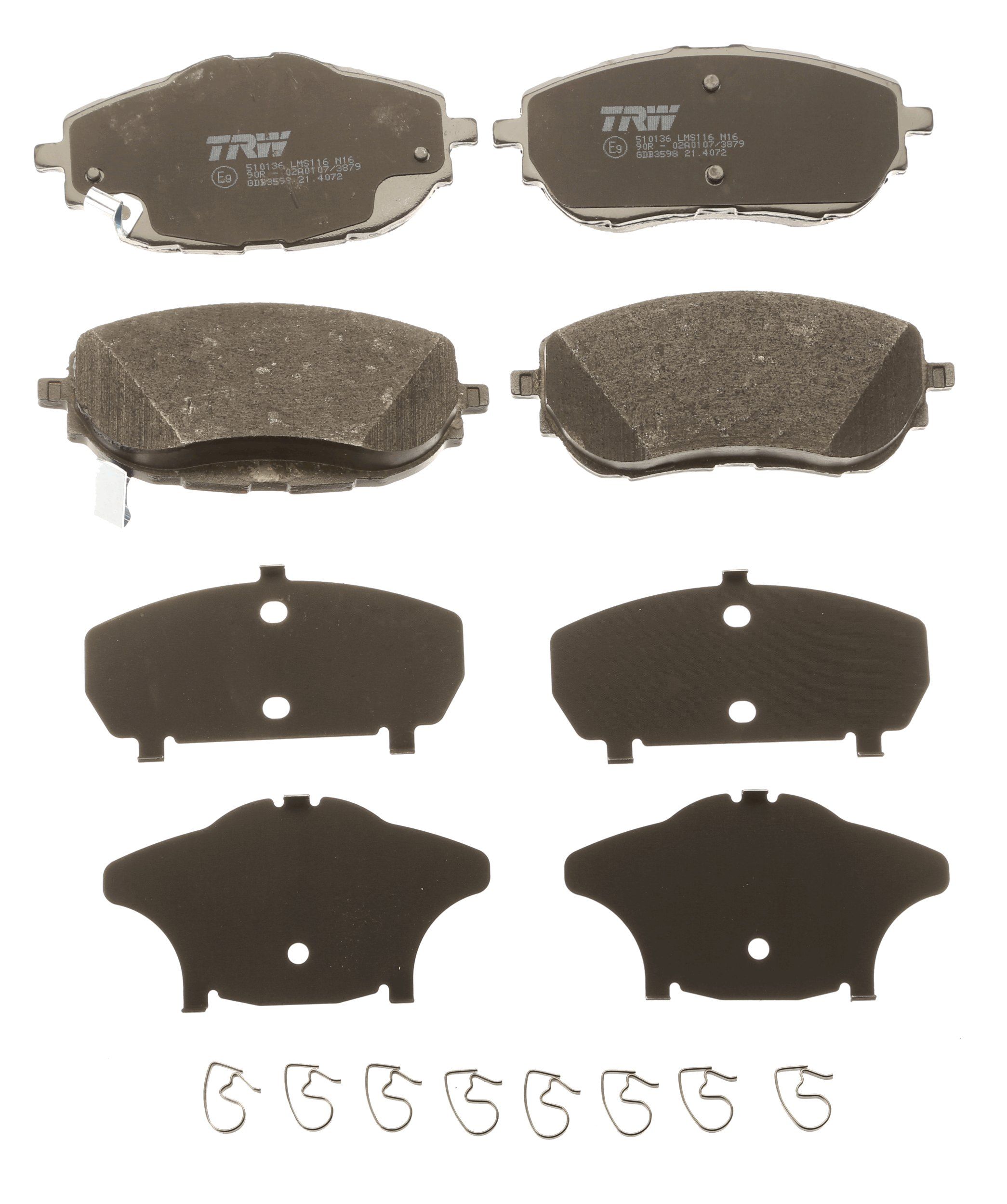TRW BRAKE PAD SET, DISC BRAKE - TecDoc 2