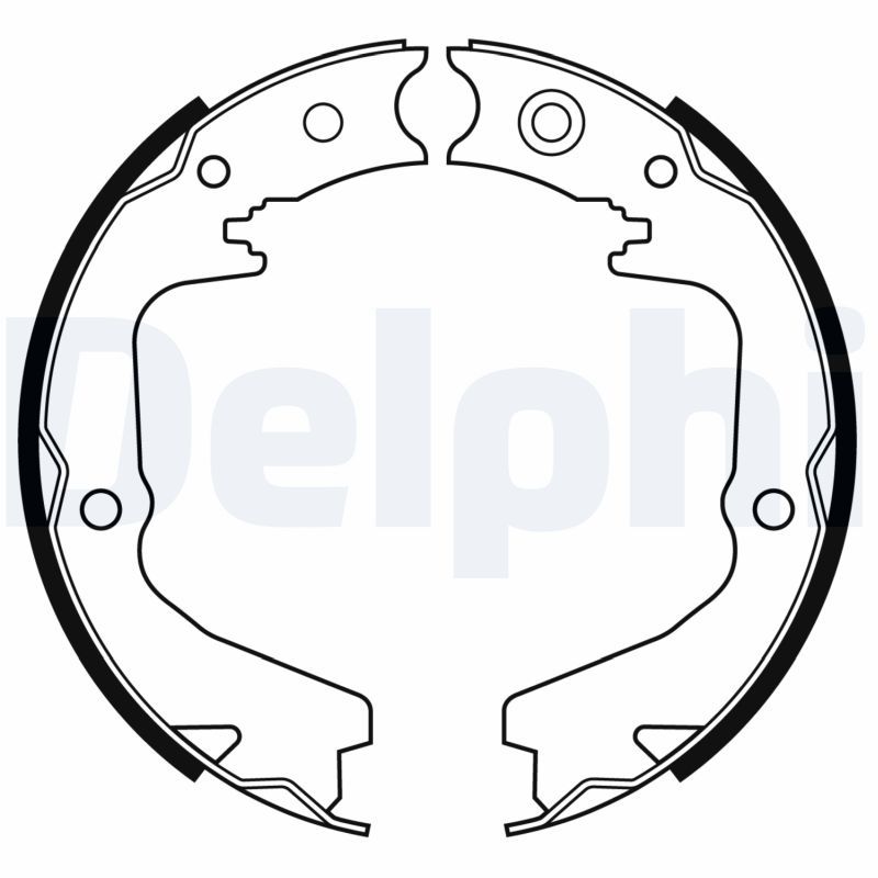DELPHI LS2170 Brake Shoe Set, parking brake