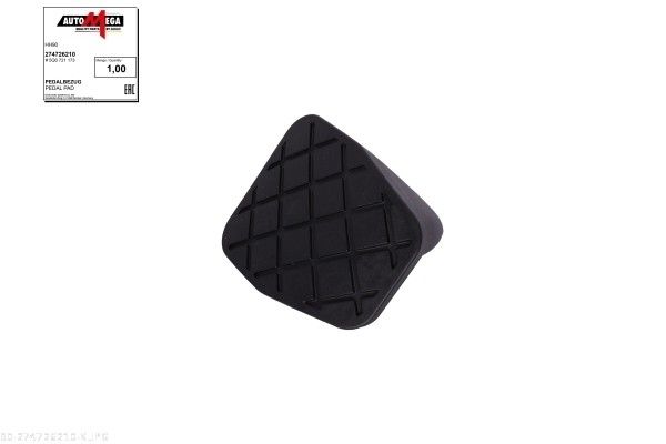 Pedalbelag, Bremspedal