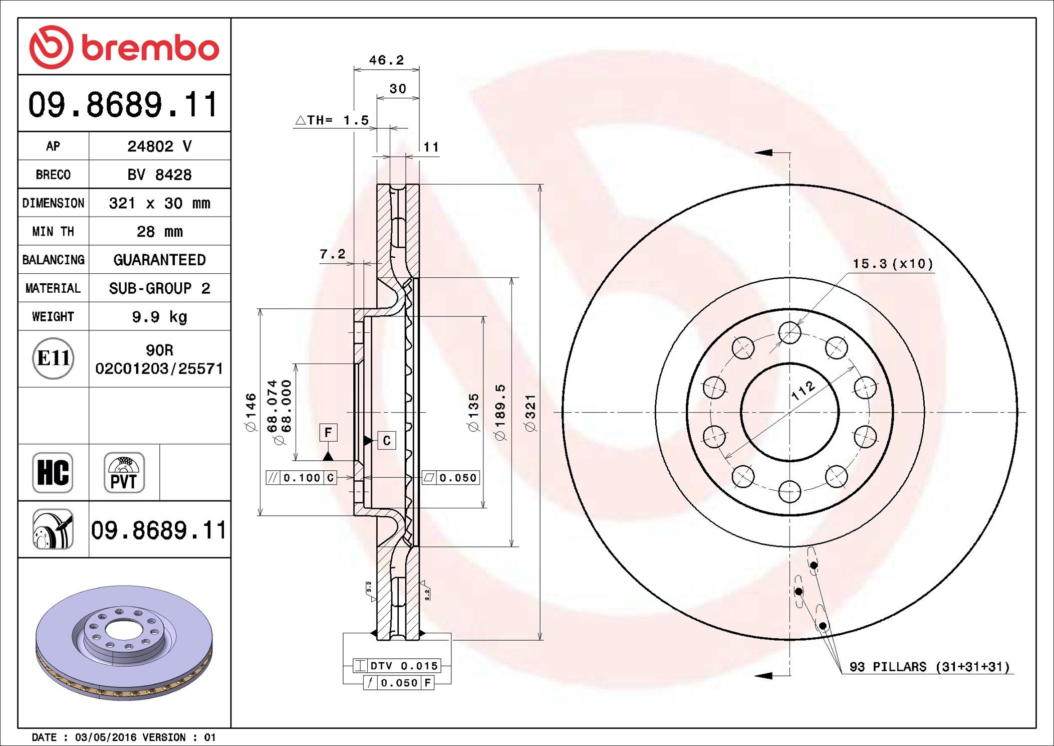 AUDI A4 B7 05-08 (FRT) - TecDoc 1
