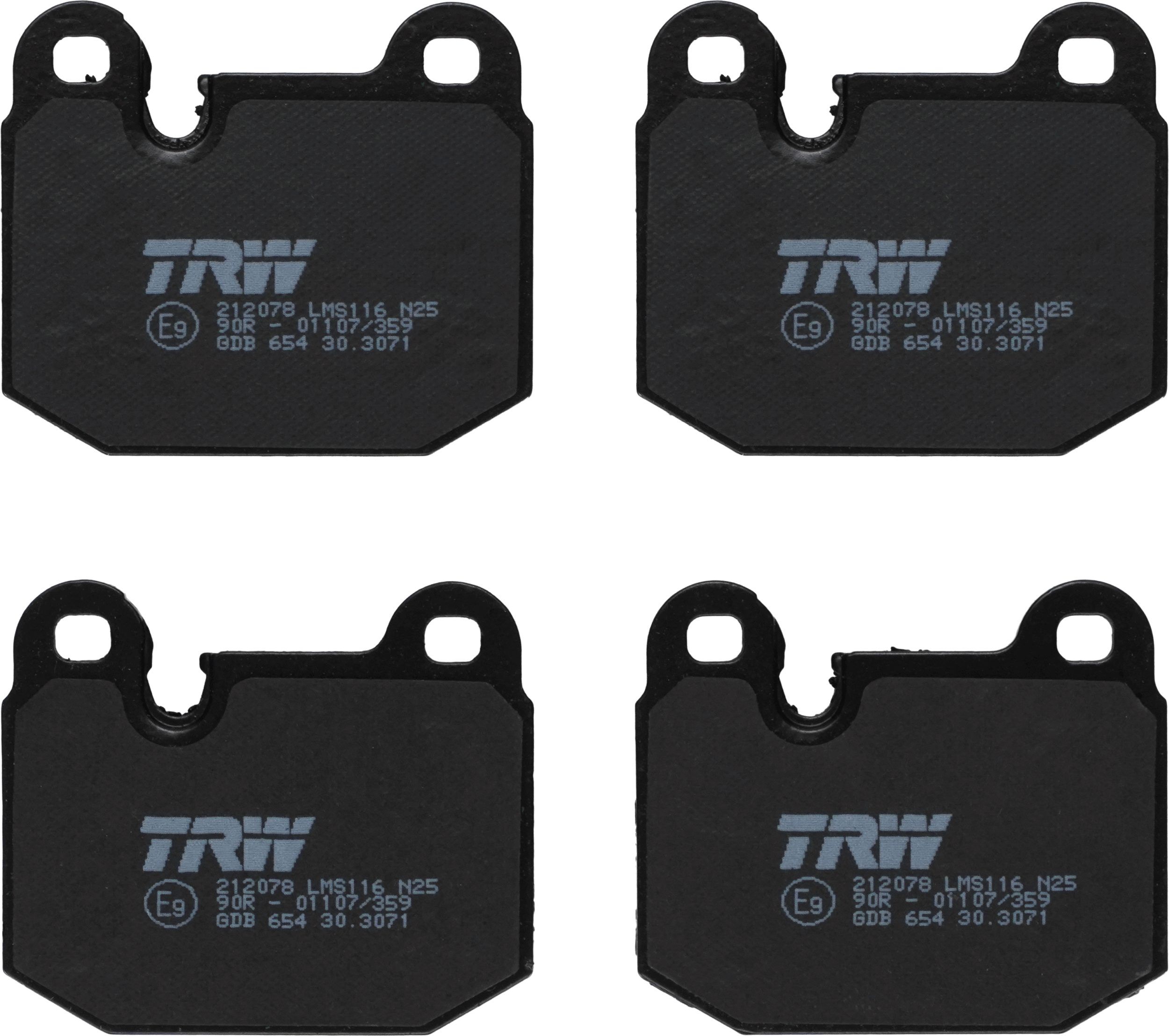 TRW GDB654 - Bremsbelagsatz, Scheibenbremse