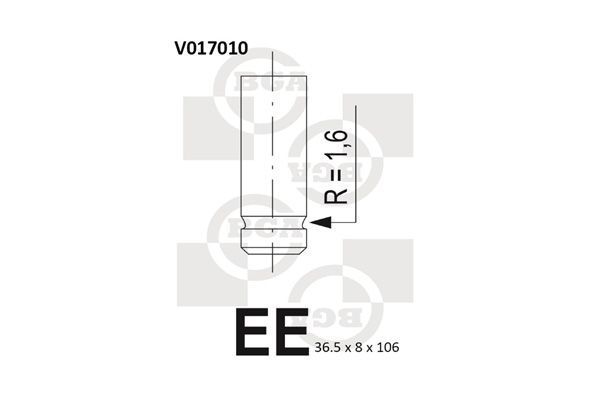 V017010 BGA Kipufogószelep