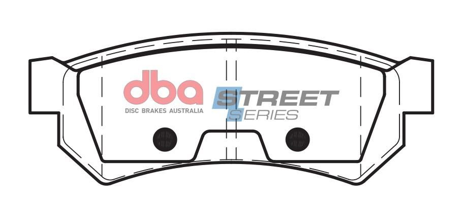 DBA SS STREET SERIES BRAKE PADS [ Daewoo / Holden 2003 - 2004 R ] - TecDoc Only