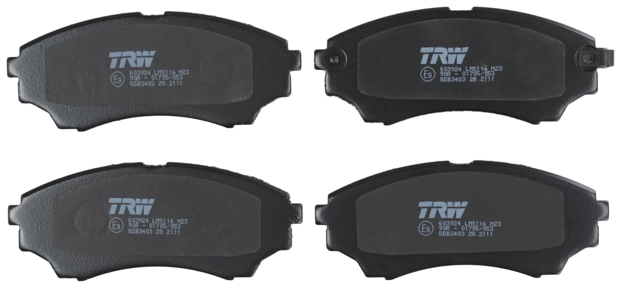 TRW DISC BRAKE PADS - TecDoc 2