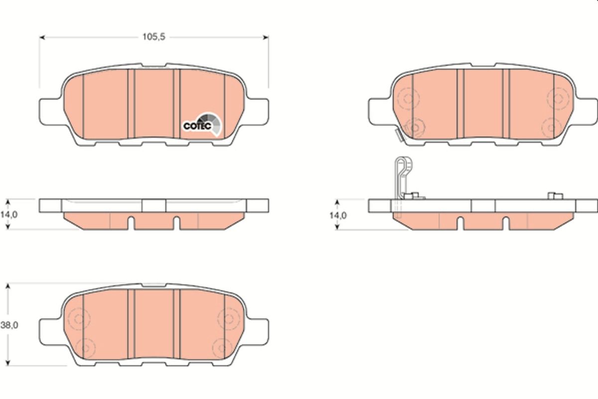 Brake Pad Set, disc brake GDB3294