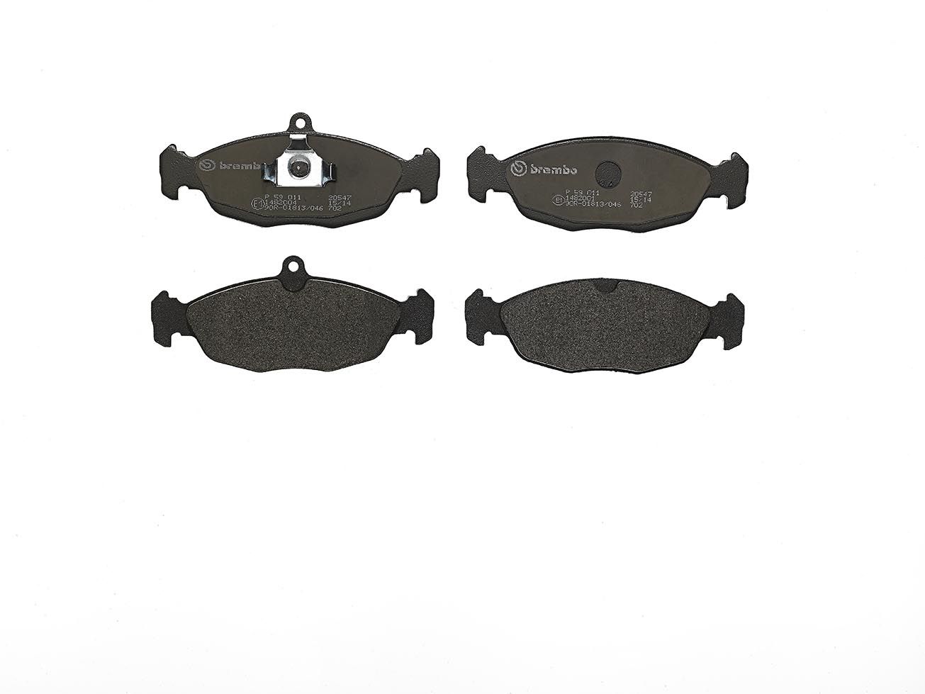 BREMBO P 59 011 - Bremsbelagsatz, Scheibenbremse PRIME LINE