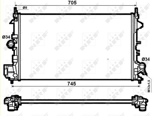 D EL CH A PEI POUR FIAT IDEA 12-03-12-08-LANCIA MU  5901