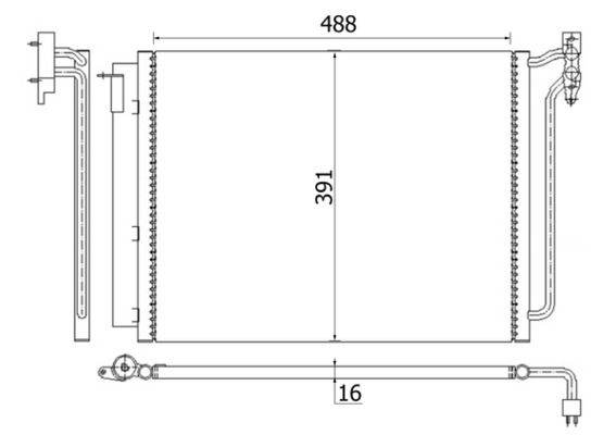 Kondensator, Klimaanlage