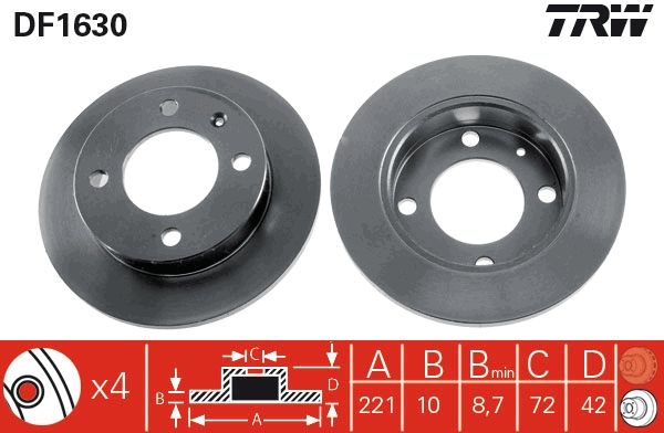 PAIRE DE DISQUES  9900